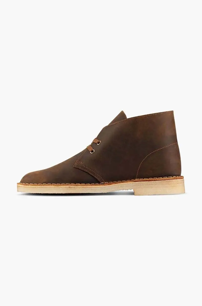 ClarksOriginals scarpe in pelle Desert Boot uomo 26155484 Marrone miniatura 3