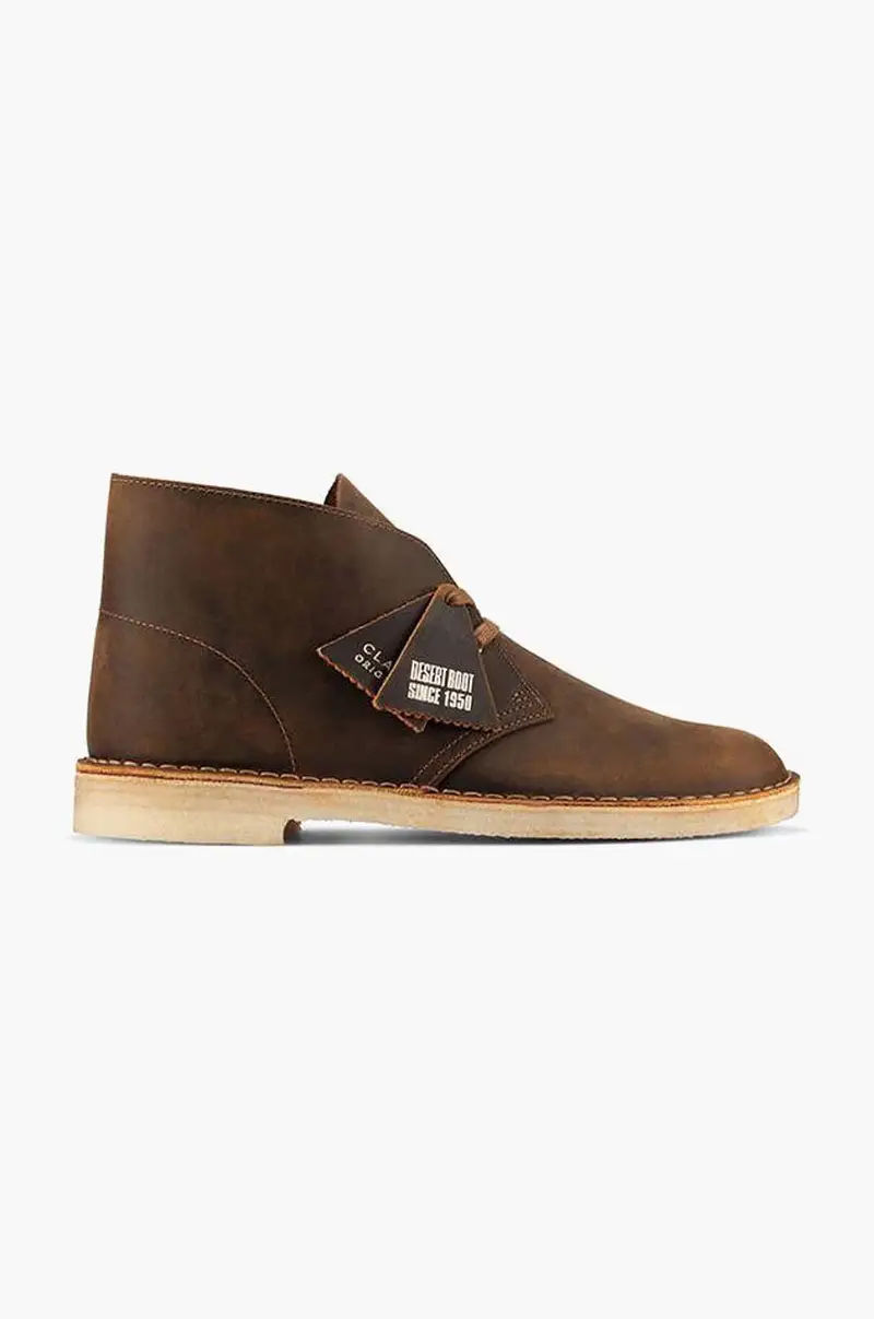 ClarksOriginals scarpe in pelle Desert Boot uomo 26155484 Marrone