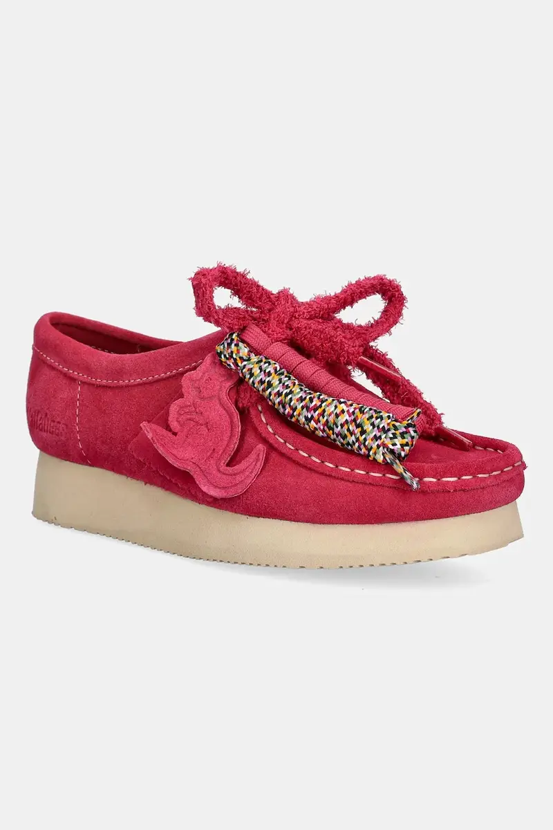 scarpe in camoscio Wallabee 2604 donna colore rosa 26182220