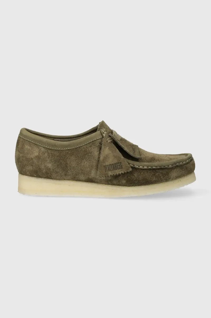 scarpe in camoscio Wallabee uomo colore verde 26175710