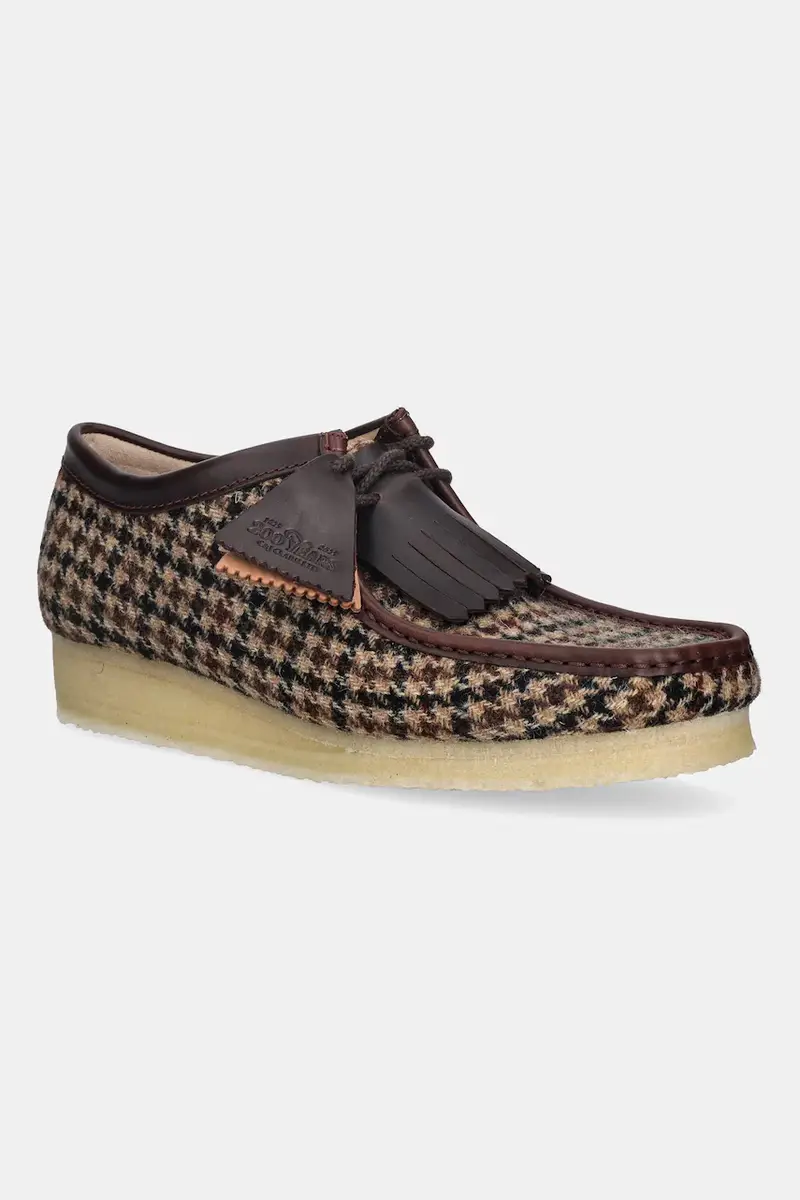 scarpe in lana Wallabee colore marrone 26182791