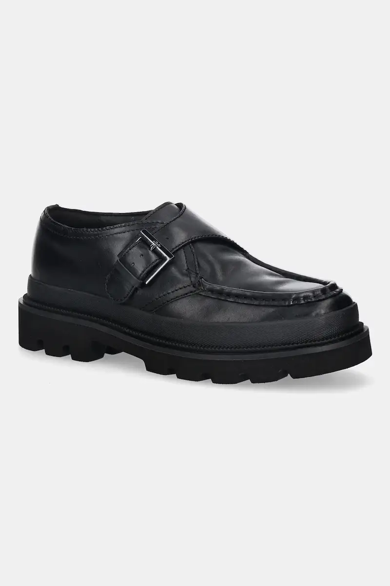 scarpe in pelle Badell Monk uomo colore nero 26183269