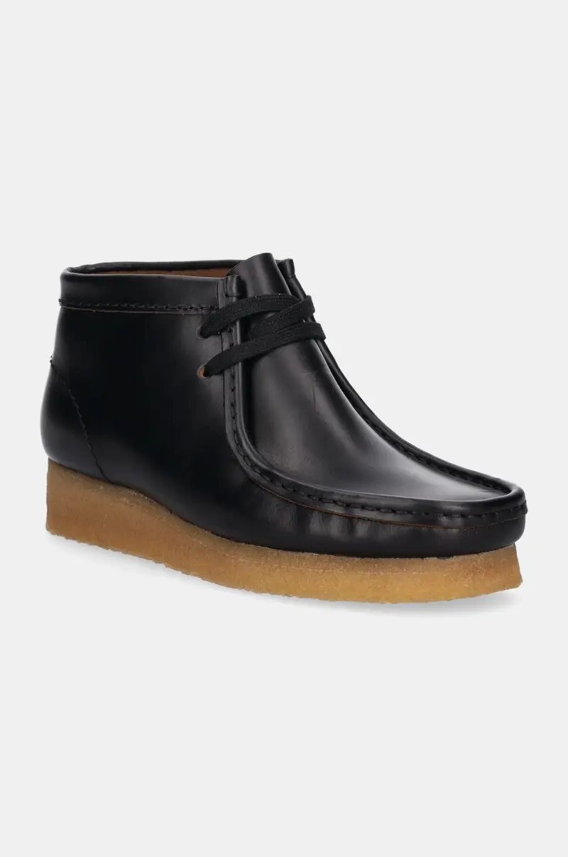 scarpe in pelle Wallabee Boot donna colore nero 26177715