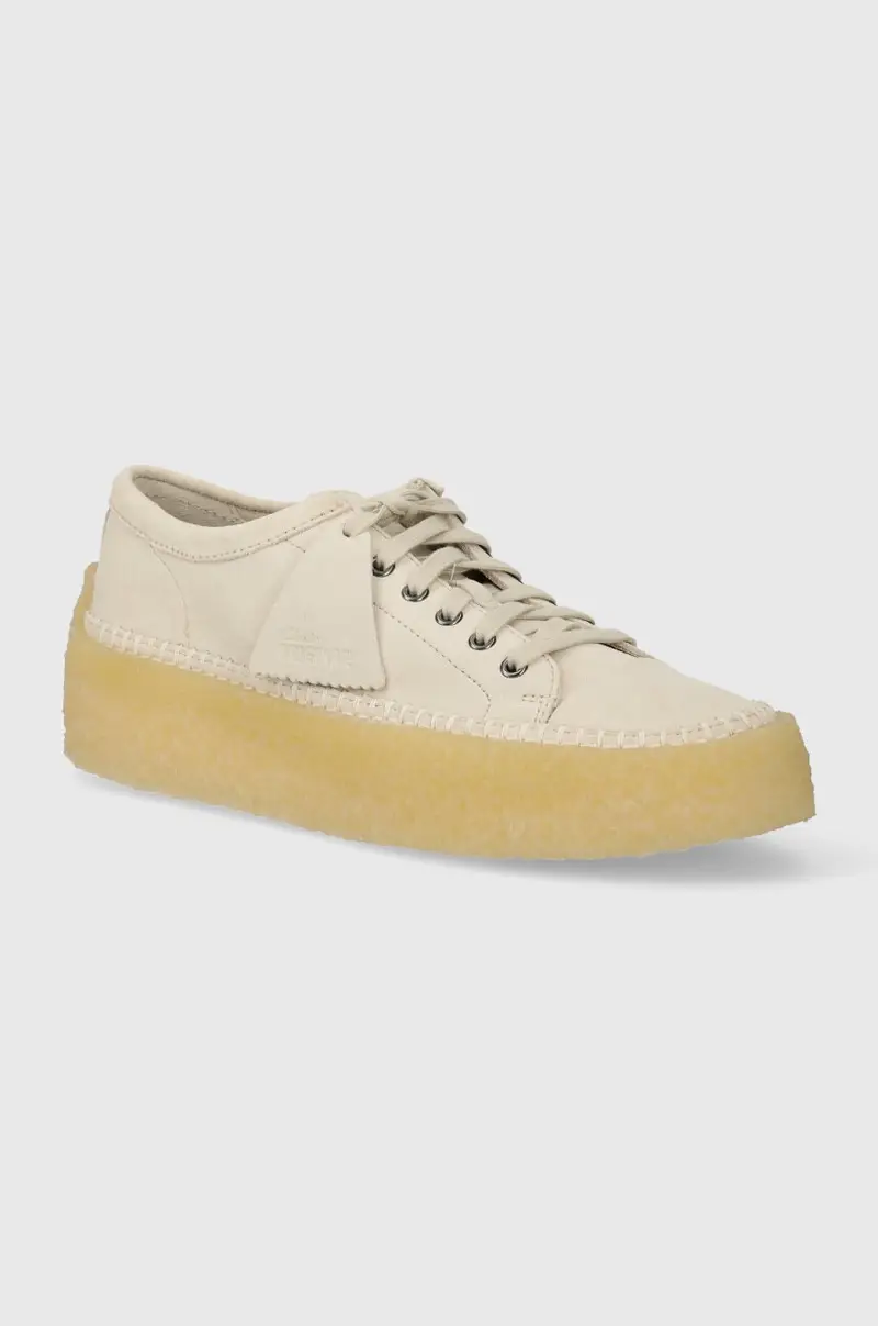 sneakers in camoscio Caravan Low colore beige 26176552