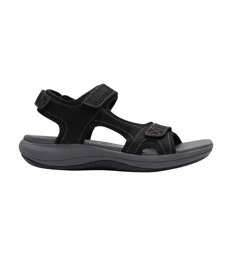 per donna 26171412 Sandali neri Mira Bay (37 5), Nero, Basso, Velcro, Casual