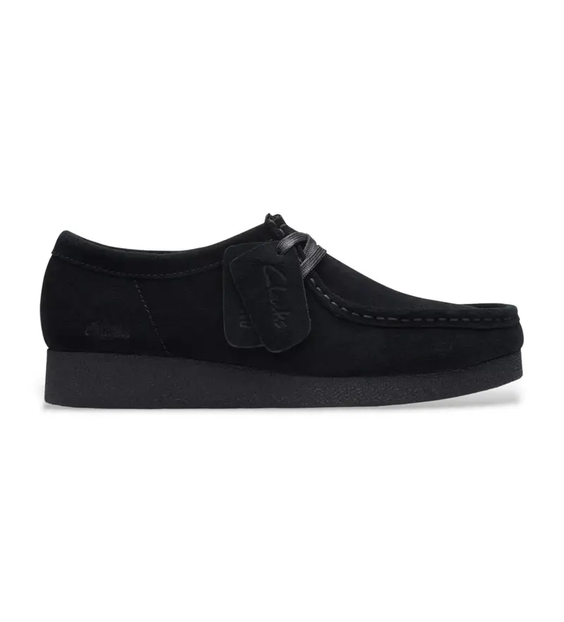 per donna 26174746 Scarpe Wallabee EVO in pelle nera (36), Nero, 1 a 3 cm, Camoscio, Stringhe, Casual