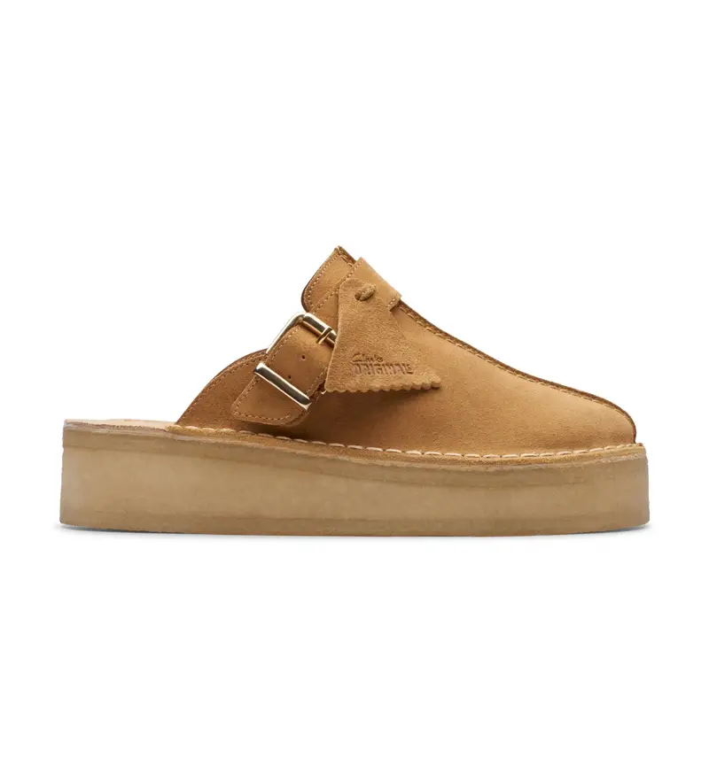 per donna 26175870 Zoccoli TrekWedge in pelle marrone (36), 3 a 5cm, Camoscio, Nessuno, Casual