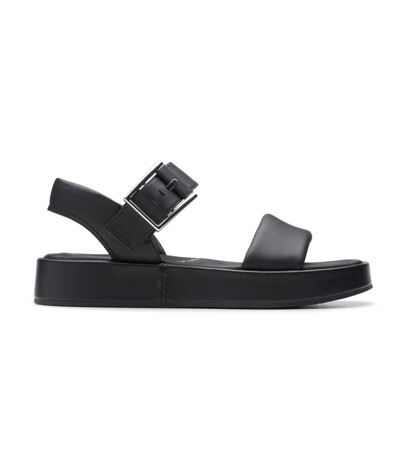 per donna. 26176257 Sandali Alda Strap in pelle nera (36), Nero, 1 a 3 cm, Fibbia, Casual