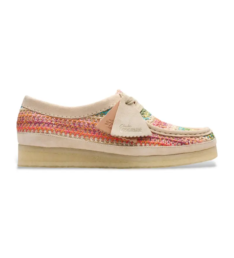 per donna 26180170 Scarpe Wallabee multicolori (37), Tessuto, 1 a 3 cm, Stringhe, Casual, Multicolore
