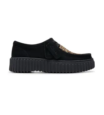 per donna 26181189 Sneakers in pelle nera Torhill Bee (37), Nero, 1 a 3 cm, Camoscio, Stringhe, Casual