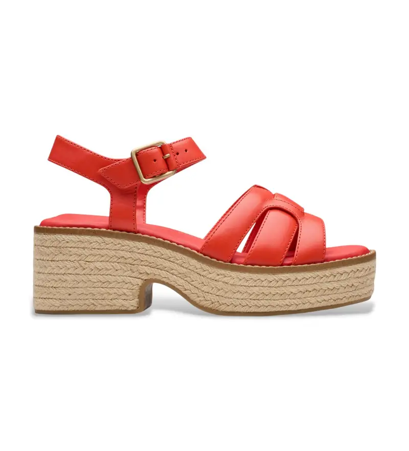 per donna 26181248 Sandali Coledale Strap in pelle rossa (37), Rosso, 5 a 8cm, Fibbia, Casual