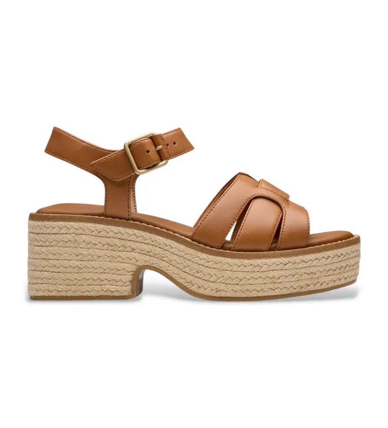 per donna 26181251 Sandali in pelle marrone con cinturino Coledale (37), 5 a 8cm, Fibbia, Casual