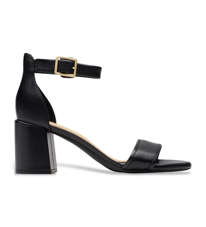 per donna. 26181295 Sandali Ezoria Mae in pelle nera (37), Nero, 5 a 8cm, Fibbia, Casual, Da sera
