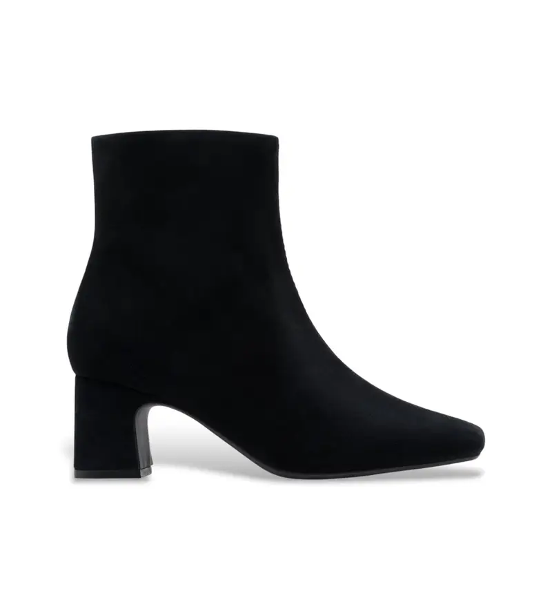 per donna. 26182936 Stivaletti Fernie Zip in pelle nera (36), Nero, 5 a 8cm, Camoscio, Cerniera, Casual