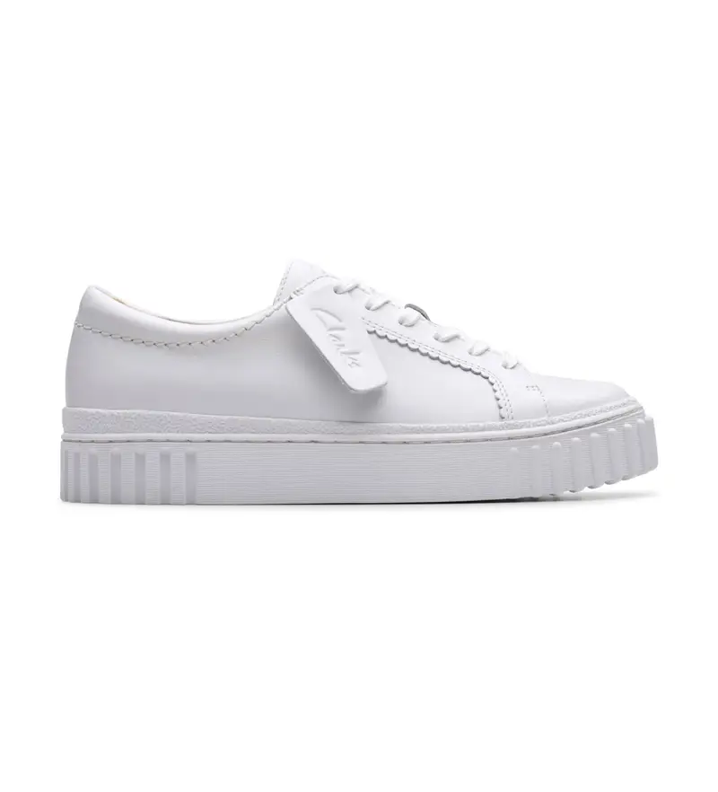 per donna 26183114 Sneakers in pelle bianca Mayhill Walk (37 5), 1 a 3 cm, Stringhe, Casual Bianco