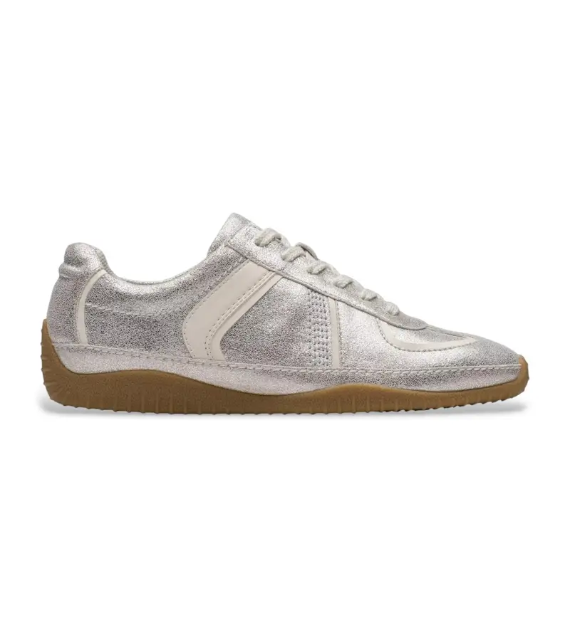 per donna. 26183167 Sneaker Meridor Lo Metallic Combi in pelle (36), Argento, Basso, Camoscio, Stringhe, Casual
