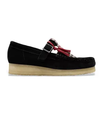 per donna 26183811 Scarpe nere Wallabee T Bar (37), Nero, 3 a 5cm, Fibbia, Casual Naturale