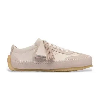 per donna 26185702 Sneakers Tor Low in camoscio beige (41), Basso, Stringhe, Casual