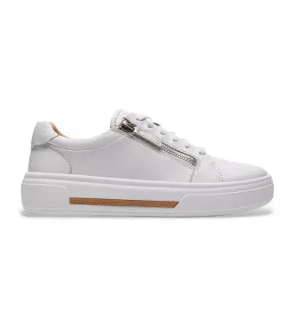 per donna 26185917 Sneakers Hollyrose Zip in pelle bianca (41), Bianco, Basso, Camoscio, Stringhe, Casual