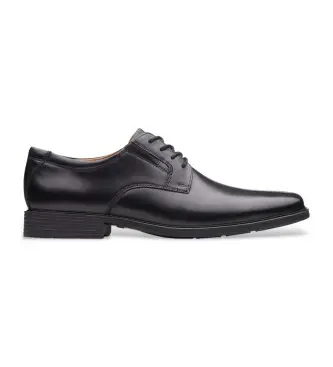 per uomo 26110350 Scarpe in pelle nera semplice Tilden (44 5), Nero, Basso, Stringhe, Casual, Classico