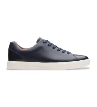 per uomo 26148557 Sneakers in pelle blu navy Un Costa Lace (43), Basso, Stringhe, Casual