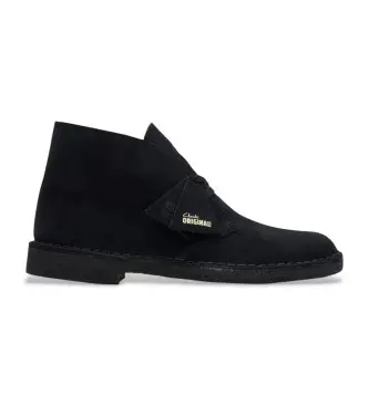 per uomo 26155480 Stivali in pelle nera del deserto (39), Nero, Basso, Camoscio, Stringhe, Casual Naturale