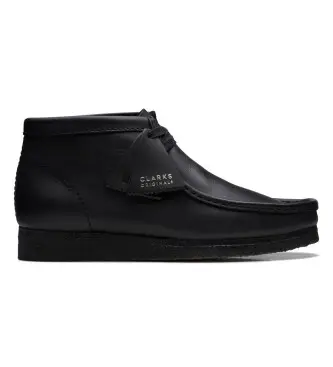 per uomo 26155512 Stivaletti Wallabee in pelle nera (39 5), Nero, Basso, Stringhe, Casual