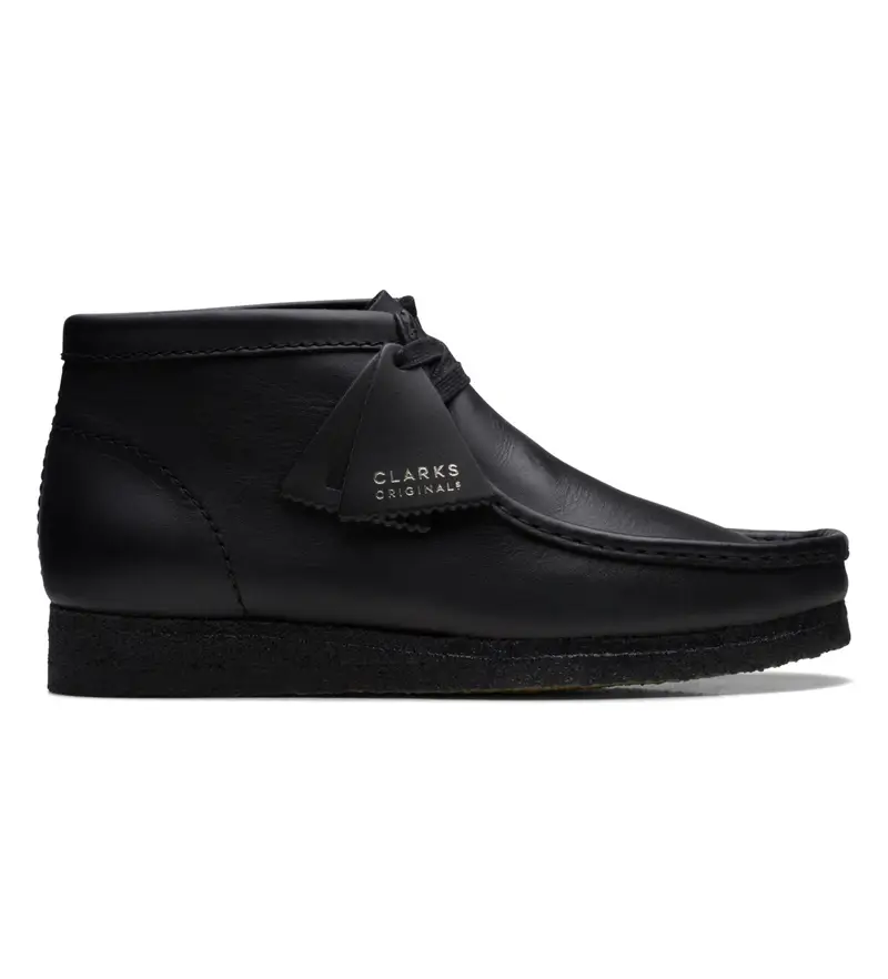 per uomo 26155512 Stivaletti Wallabee in pelle nera (41 5), Nero, Basso, Stringhe, Casual
