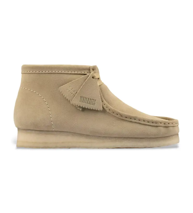 per uomo 26155516 Stivaletti Wallabee in pelle beige (46), Basso, Camoscio, Stringhe, Casual