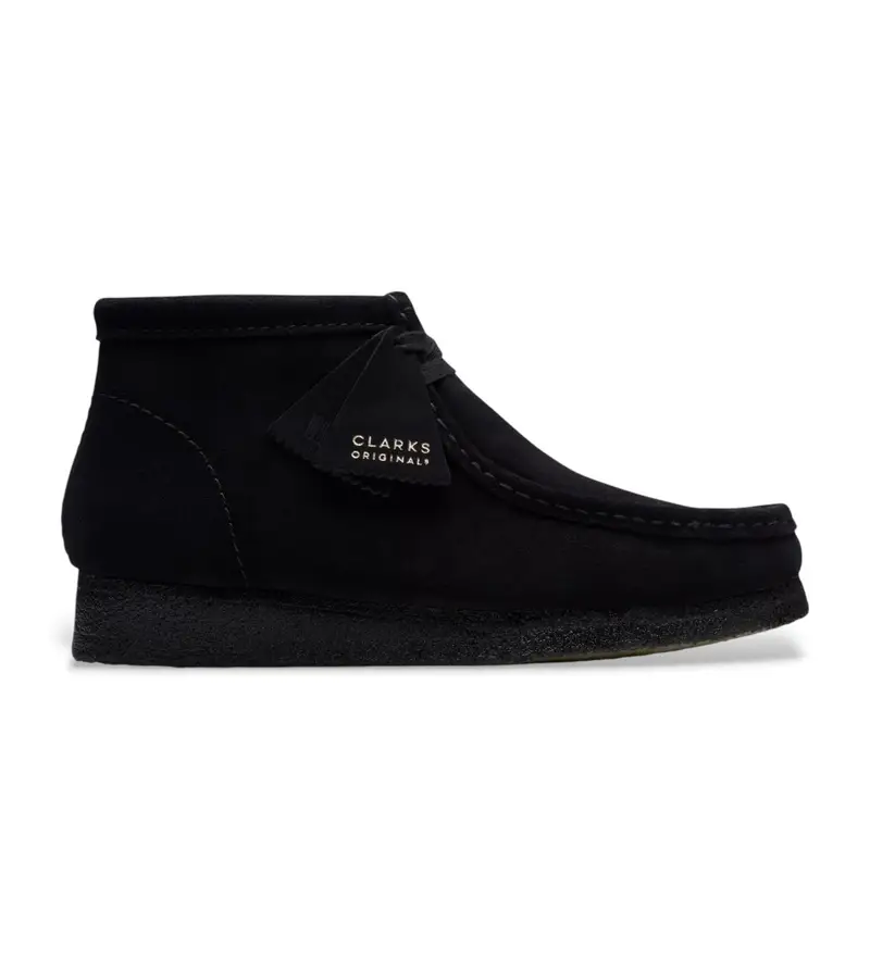 per uomo 26155517 Stivaletti Wallabee in pelle nera (42), Nero, Basso, Camoscio, Stringhe, Casual Naturale