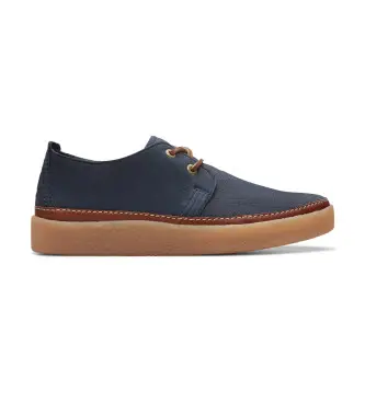 per uomo 26176867 Scarpe basse in pelle blu navy Clarkwood (41 5), Basso, Stringhe, Casual