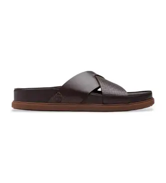 per uomo 26180888 Sandali Torford Cross in pelle marrone (40), Basso, Nessuno, Casual