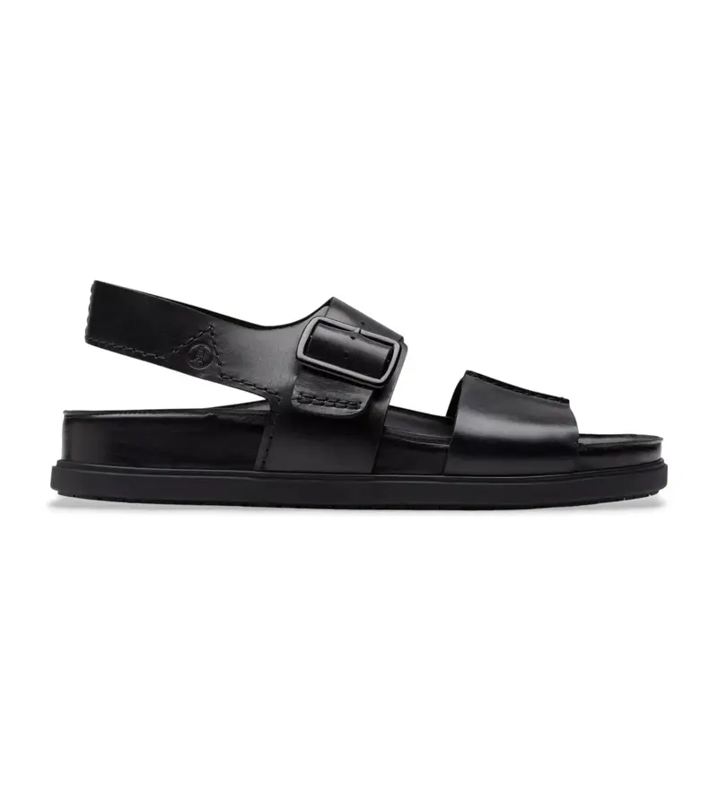 per uomo 26180896 Sandali in pelle nera Torford Strap (41 5), Nero, 1 a 3 cm, Fibbia, Casual