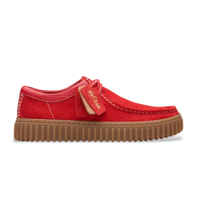 per uomo. 26180908 Scarpe in pelle rossa Torhill Lo (42), Rosso, Basso, Camoscio, Stringhe, Casual