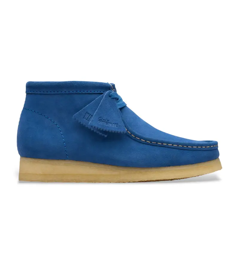 per uomo 26181134 Stivali in pelle blu Wallabee (42), Basso, Camoscio, Stringhe, Casual