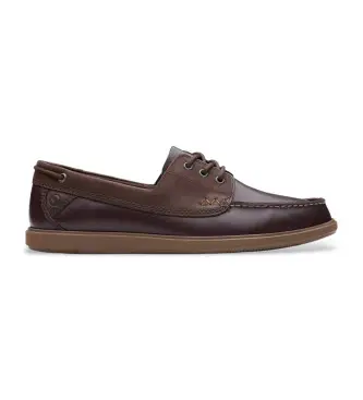 per uomo 26181271 Scarpe in pelle marrone Bratton Boat (42), Basso, Stringhe, Casual