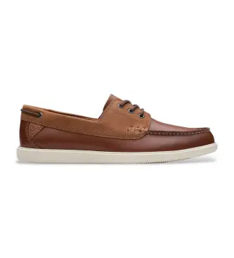per uomo 26181273 Scarpe in pelle marrone Bratton Boat (42), Basso, Stringhe, Casual