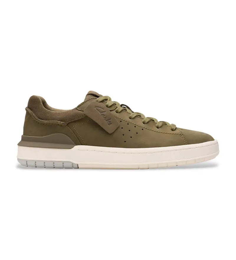 per uomo. 26181324 Sneakers Courtlite2 Run in pelle verde (41.5), Basso, Stringhe, Casual