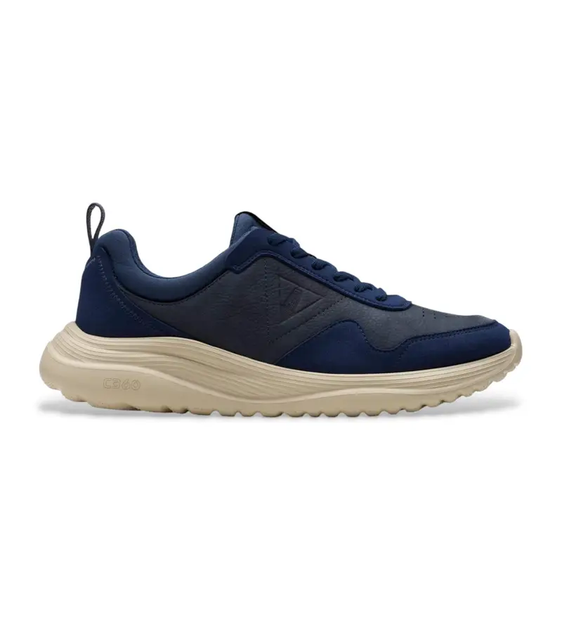 per uomo 26181635 Sneakers in pelle blu navy Lt360 Lace (40), Basso, Stringhe, Casual