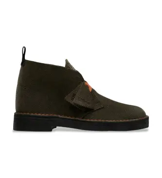 per uomo 26182778 Stivaletti Desert Boot verde scuro (42), Basso, Crosta, Stringhe, Casual
