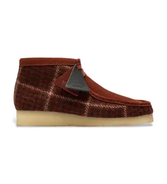 per uomo 26182793 Scarpe Wallabee Boot Maroon (42), Rosso, Basso, Stringhe, Casual, Granata Nero