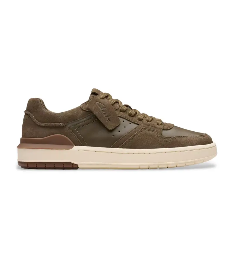 per uomo 26183282 Sneakers Courtlite2 Lo in pelle marrone (40), Basso, Stringhe, Casual Kaki