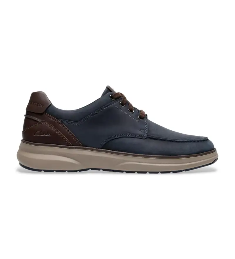 per uomo 26184429 Ciabatte Mullan Moc in pelle blu navy (41), Basso, Stringhe, Casual