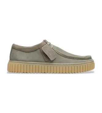 per uomo 26184642 Scarpe Torhill in pelle verde (41 5), Basso, Camoscio, Stringhe, Casual