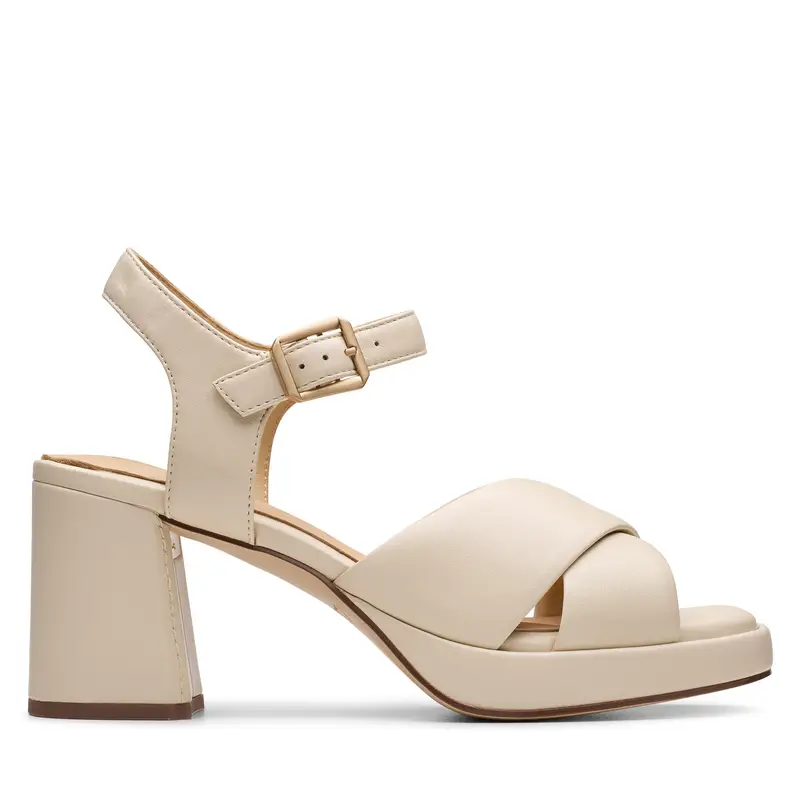 Sandali Clarks Ritzy75 Rae 26181304 Écru Écru