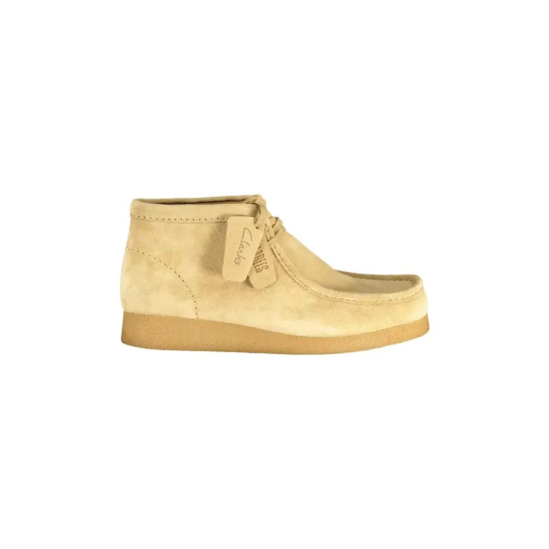 Clarks Sneakers Uomo beige in Pelle Scamosciata con Logo