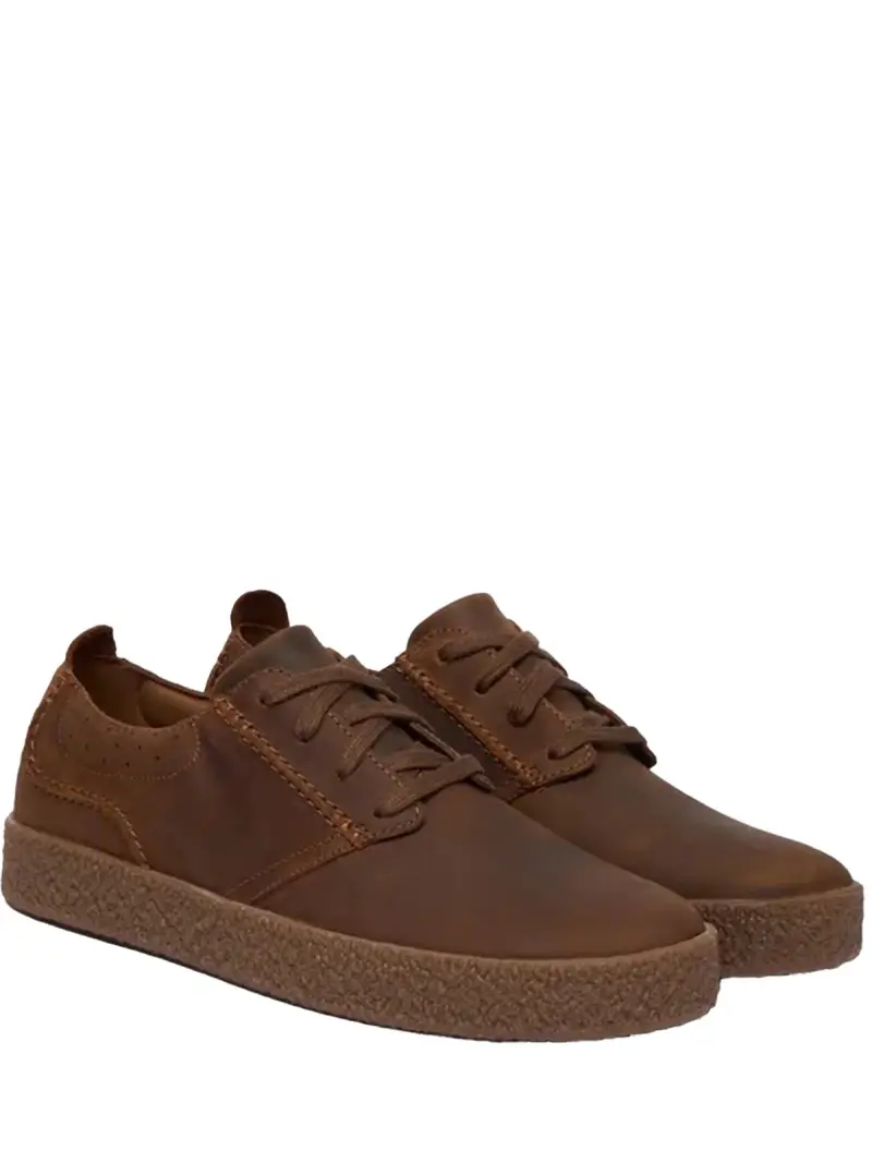 Clarks Sneakers Uomo Marrone in Pelle miniatura 2