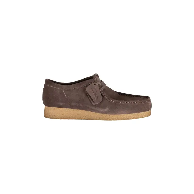 Clarks Sneakers Uomo Marrone in Pelle Scamosciata con Logo