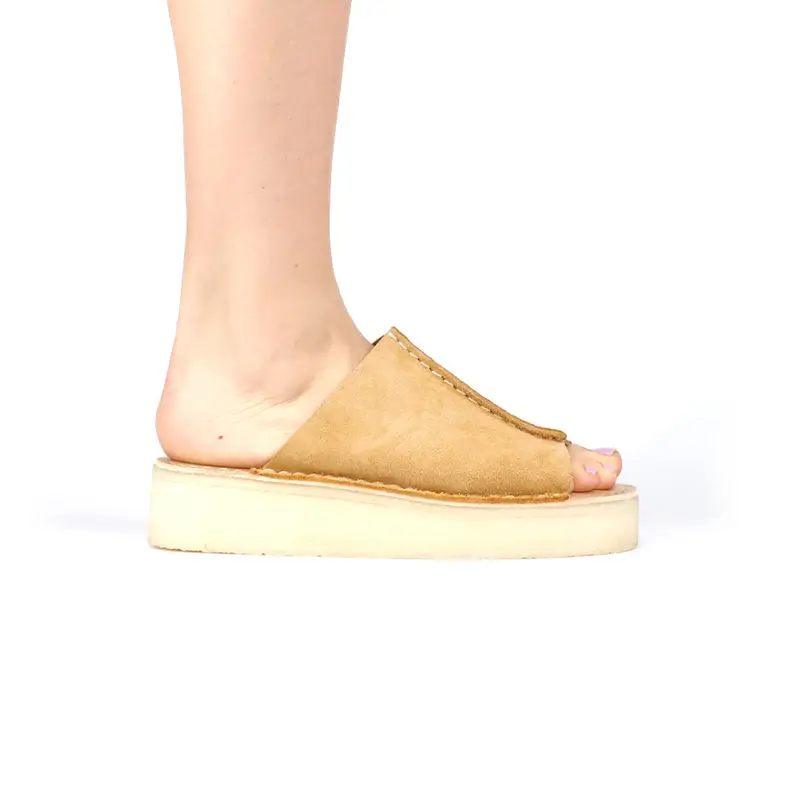 Clarks Wedge Slide Camoscio Nocciola - 37