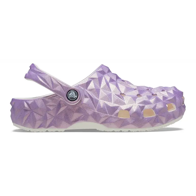 Classic iridescent geometric clog w